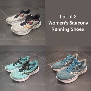 Lot of 3 Women's Saucony Running Shoes size 8